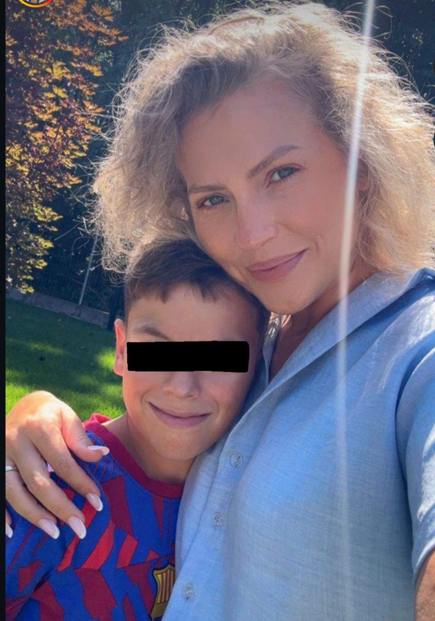 Mirela Vaida și fiul ei, Vladimir