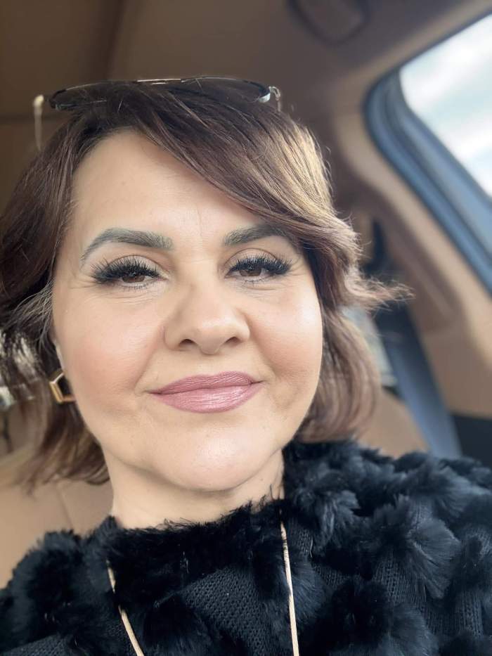 Niculina Stoican, în mașină