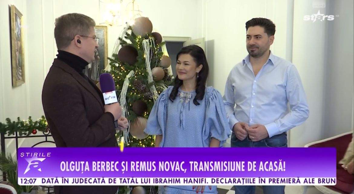 Olguța Berbec și soțul, în direct