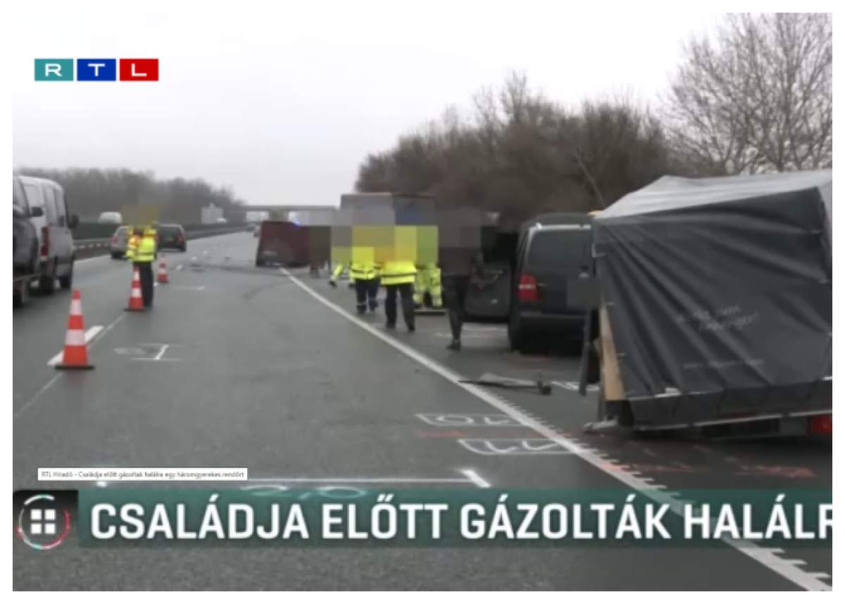 Imagine de la locul accidentului