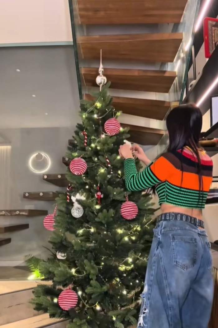 Alina Eremia a împodobit bradul! Cum a ales să îl decoreze și cât de spectaculos arată