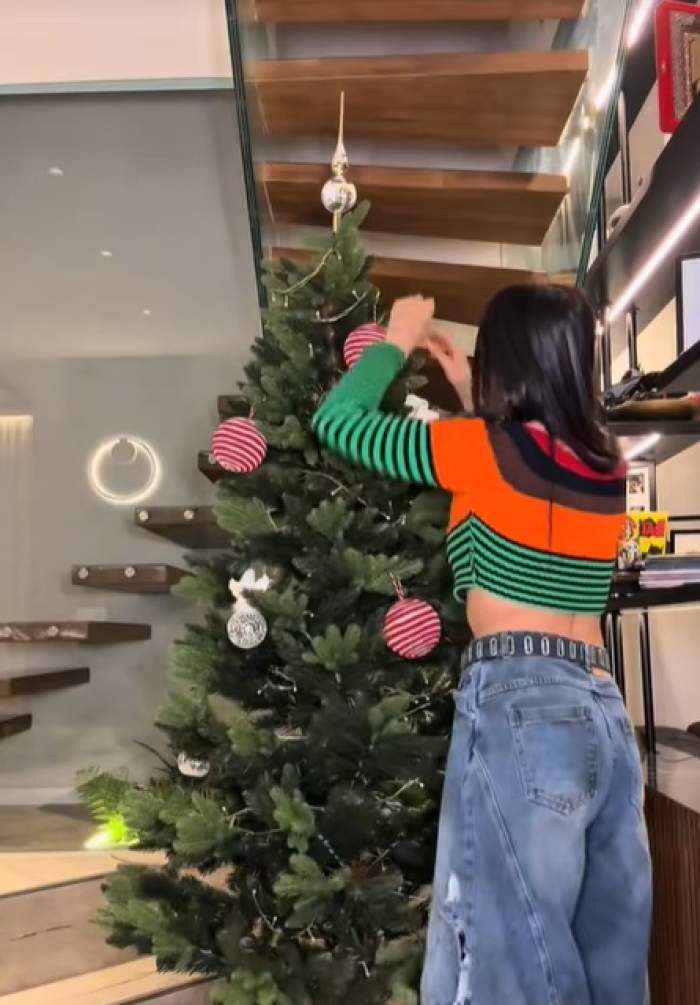 Alina Eremia a împodobit bradul! Cum a ales să îl decoreze și cât de spectaculos arată