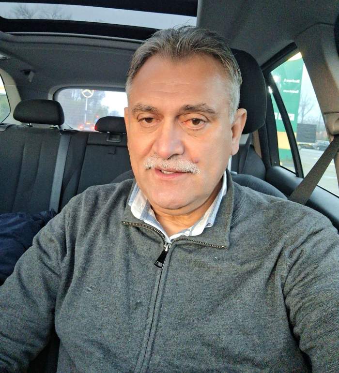 Ion Drăgan, în mașină