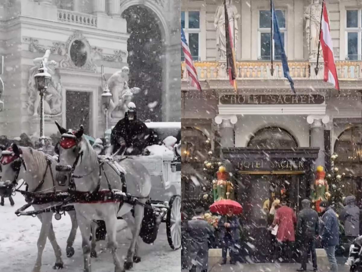 Primul Crăciun cu zăpadă după 28 de ani, în Viena. Atmosferă de poveste în capitala Austriei