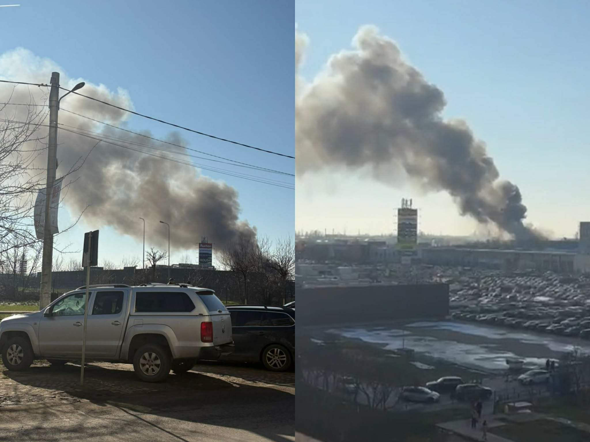 Incendiu puternic în București! Un depozit arde ca o torță. Au fost trimise mesaje RO-Alert