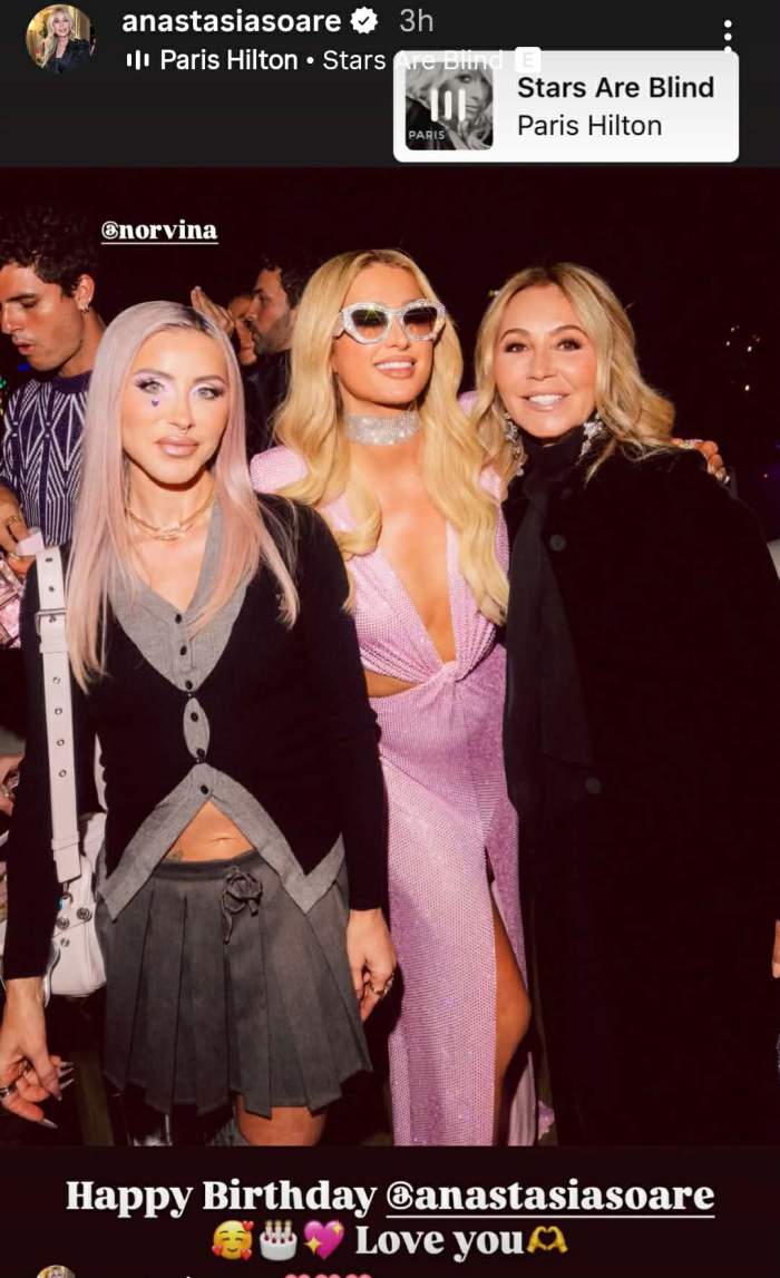 Anastasia Soare, fiica ei și Paris Hilton