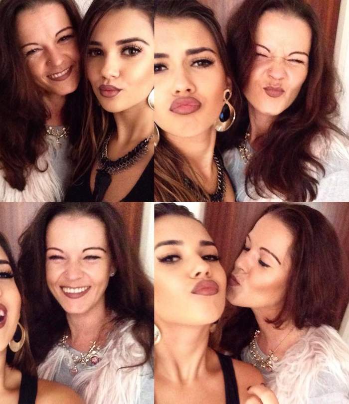 Andra Volos și mama ei, acum 12 ani