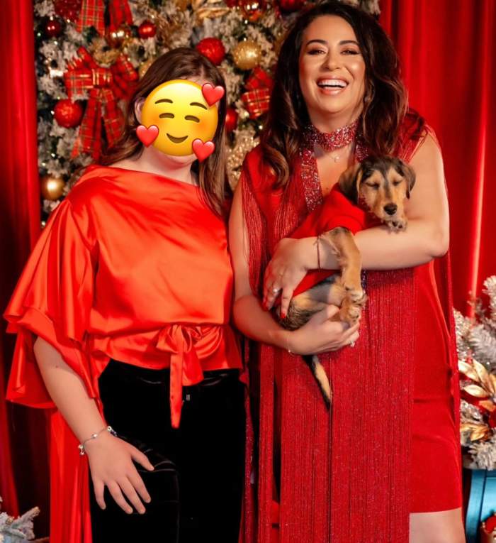 Oana Roman și fiica ei, Isa