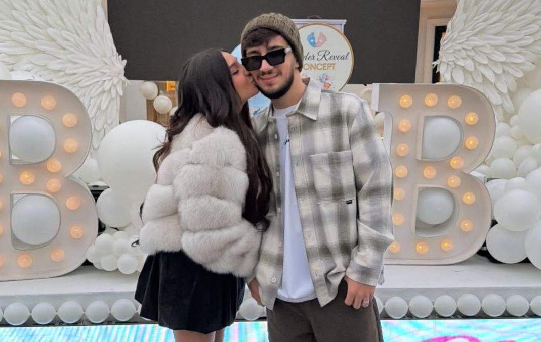 Tony One și soția la gender reveal