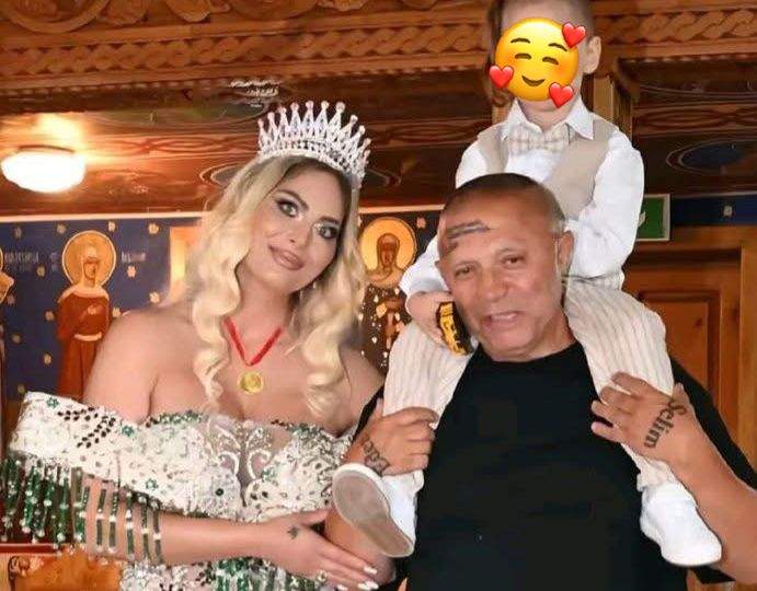 Nicolae Guță, soția și copilul lor