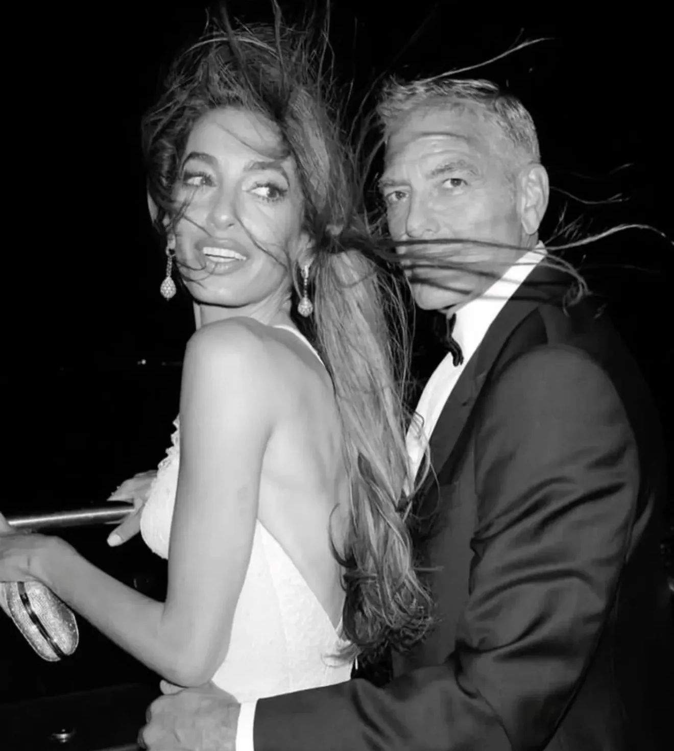 George Clooney, alături de soția sa