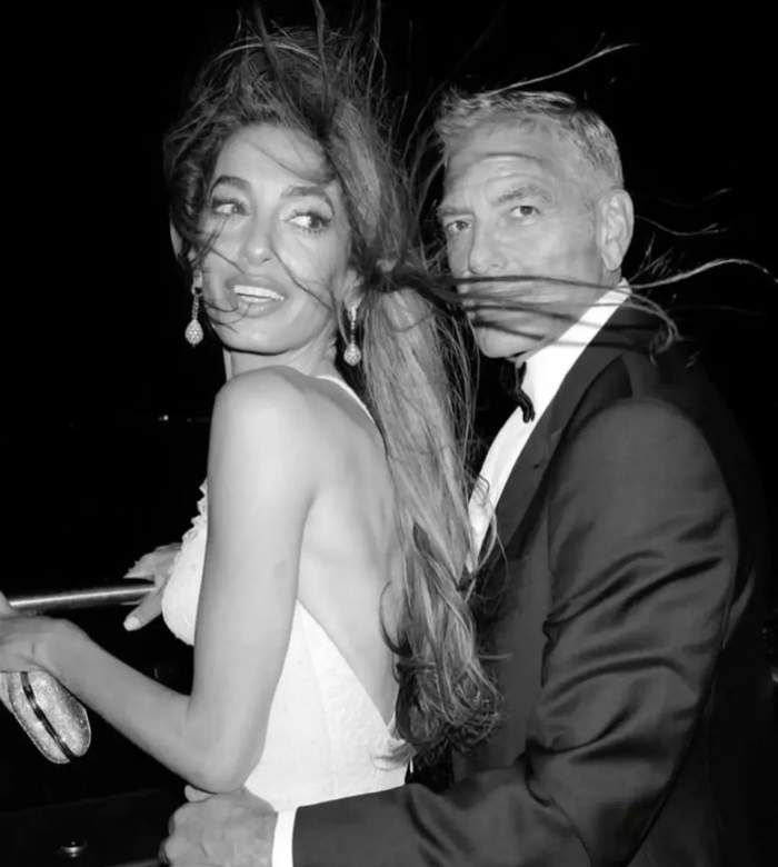 George Clooney, alături de soția sa