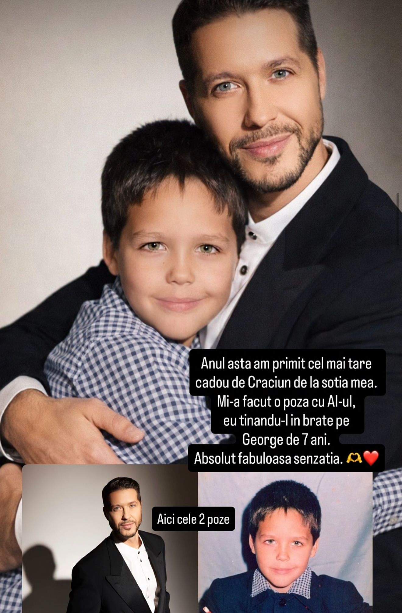 Fotografie cu Jorge când era copil