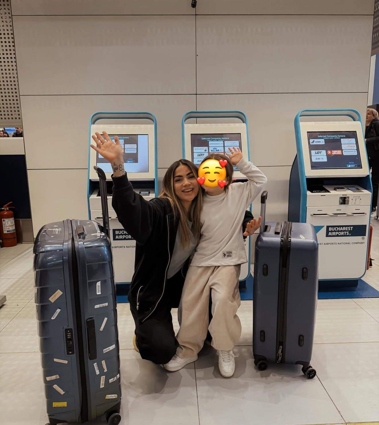 Diana Senteș, alături de fiica ei și a fostului iubit milionar