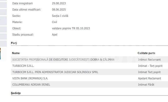 Irinel Columbeanu o ia de la capăt! Începe 2026 la tribunal