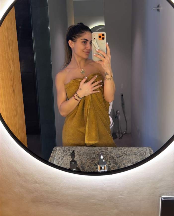 Diana Senteș se relaxează la masaj