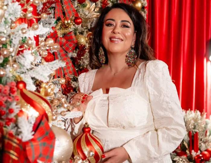 Oana Roman, ședință foto de Crăciun