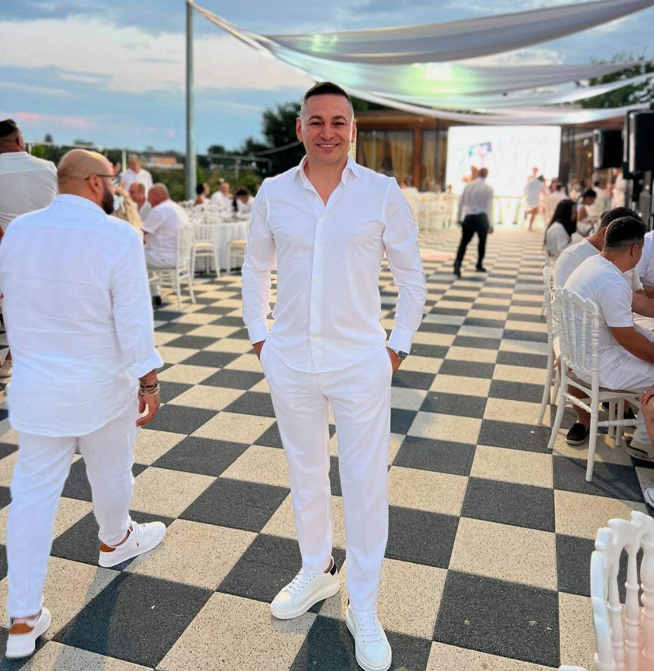 Florin Grigore la o petrecere