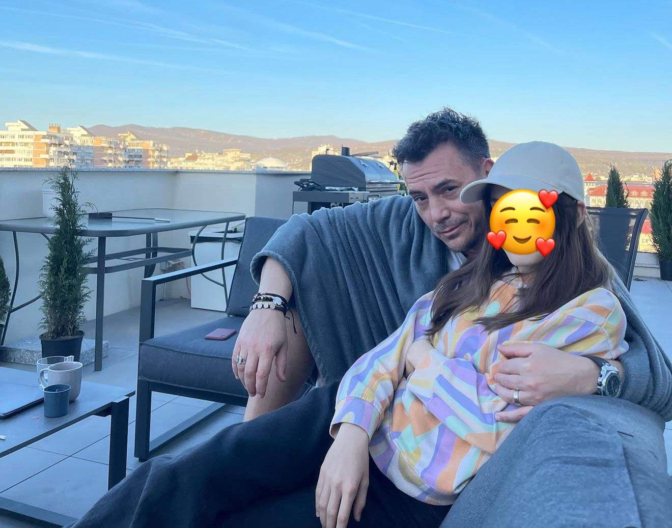 Răzvan Fodor își îmbrățișează fiica