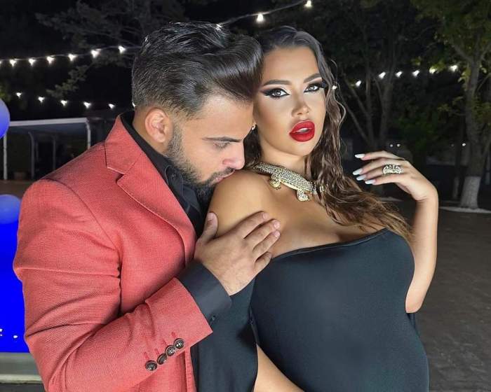 Andra Volos și Robert Lele, în ipostaze romantice