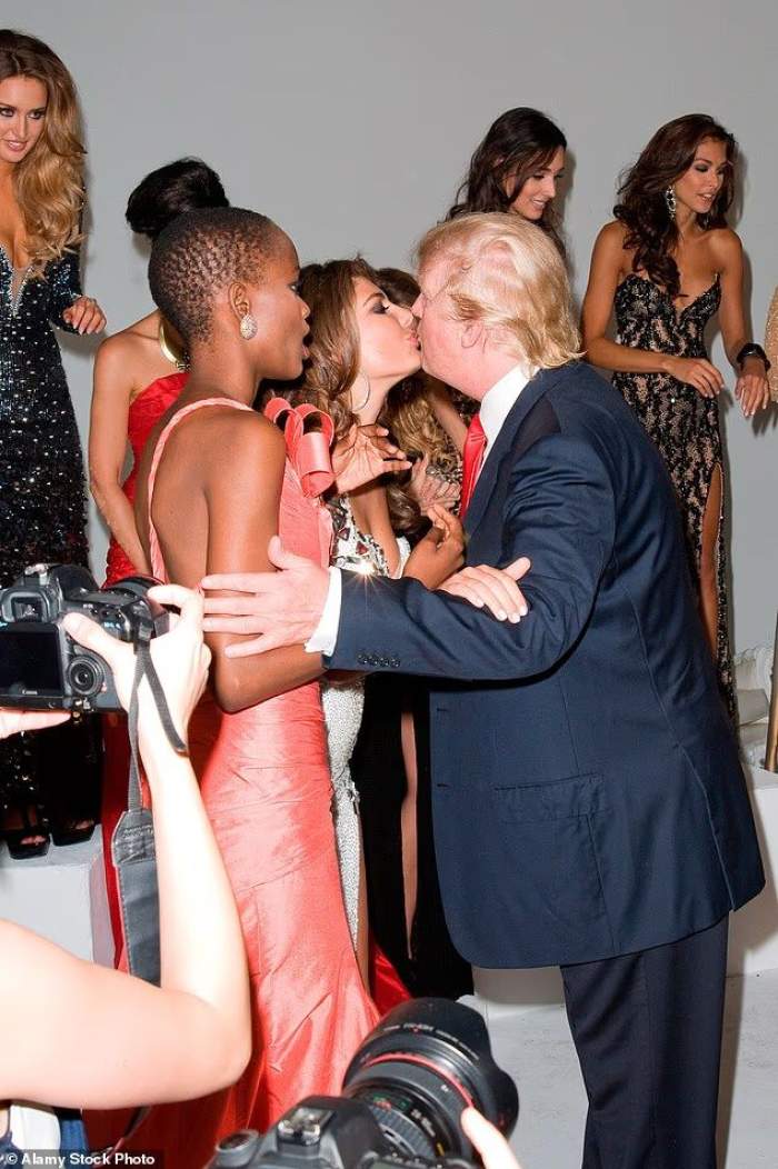 Angela Martini și Donald Trump, sărut