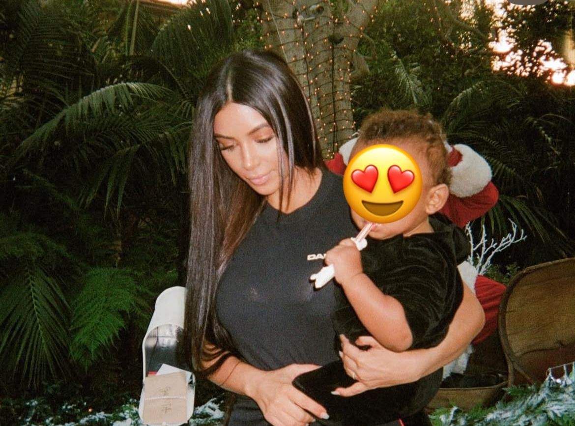 Kim Kardashian, alături de fiul ei