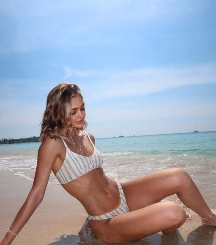 Iuliana Beregoi, pe plajă