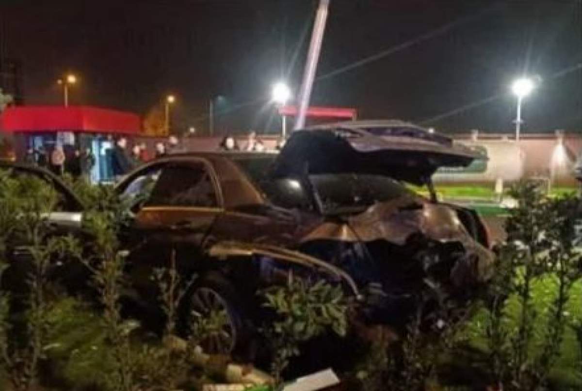 Mașina implicată în incident