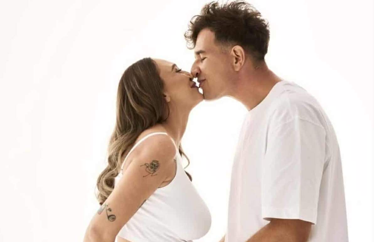 Ilona Brezoianu și soțul înainte de a deveni părinți