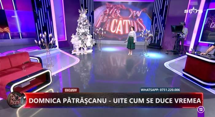 Dominica Pătrășcanu a cântat la Un show păcătos