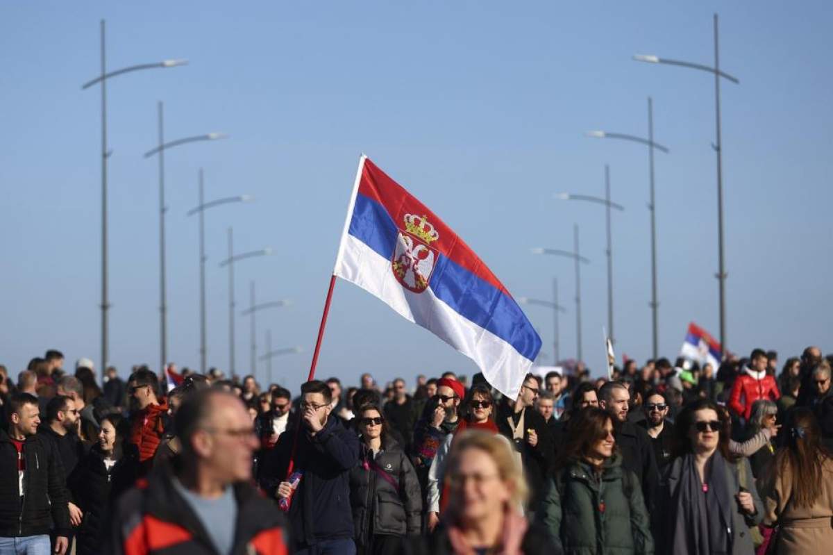 Proteste de amploare în Serbia. proteste serbia