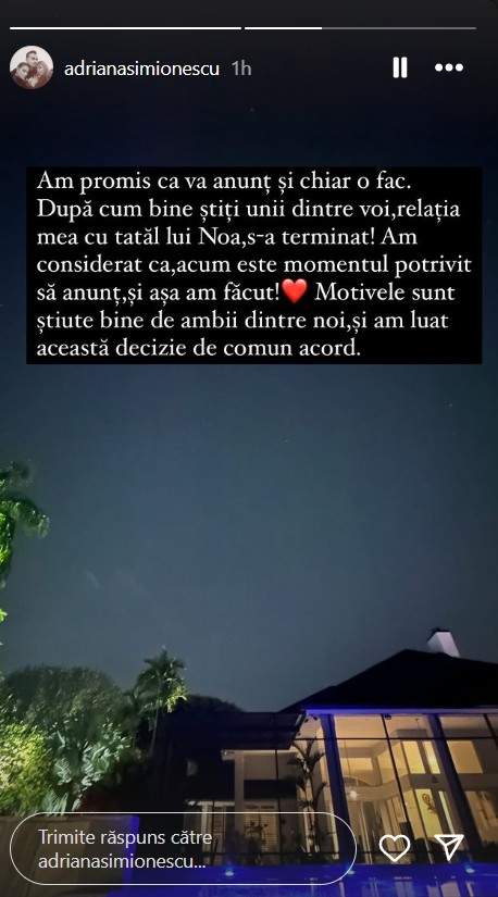 Fiica lui Adrian Minune a divorțat, la 6 luni de la nuntă! Adriana Simionescu confirmă despărțirea de tatăl fetiței