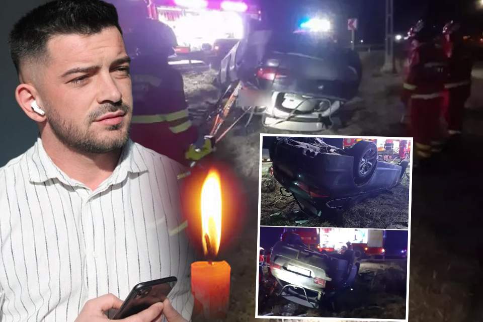 Imagini cutremurătoare de la accidentul în care a murit Andrei Perneș. Fostul concurent de la Mireasa nu a mai avut nicio șansă de supraviețuire | FOTO