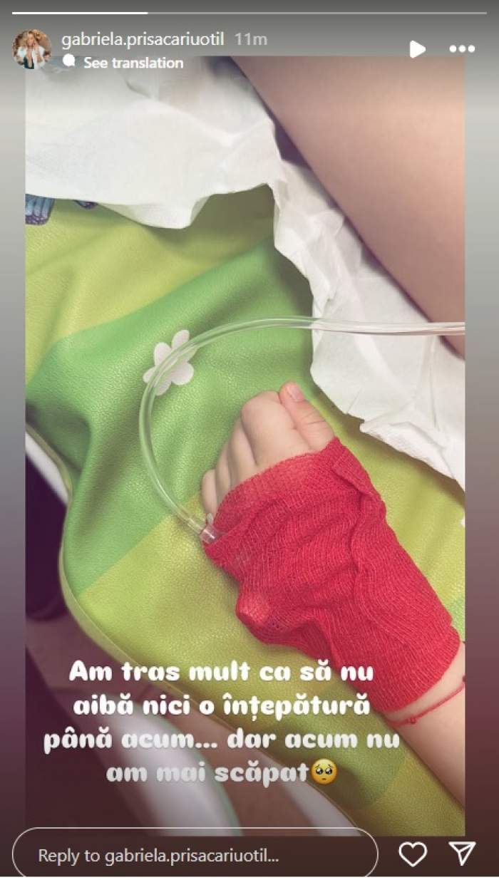 Gabriela și Dani Oțil au ajuns cu băiatul lor la spital. Tiago a avut nevoie de îngrijiri medicale / FOTO