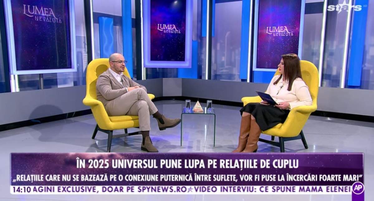 Anul 2025, test pentru relaţiile de cuplu: finaluri karmice şi noi începuturi, dezvăluiri cu Andrei Diaconu, la „Lumea nevăzută”