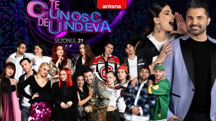 Antena 1 anunță concurenții sezonului 21 Te cunosc de undeva! Artiștii cunoscuți și cei aflați la început de drum promit un show de neratat