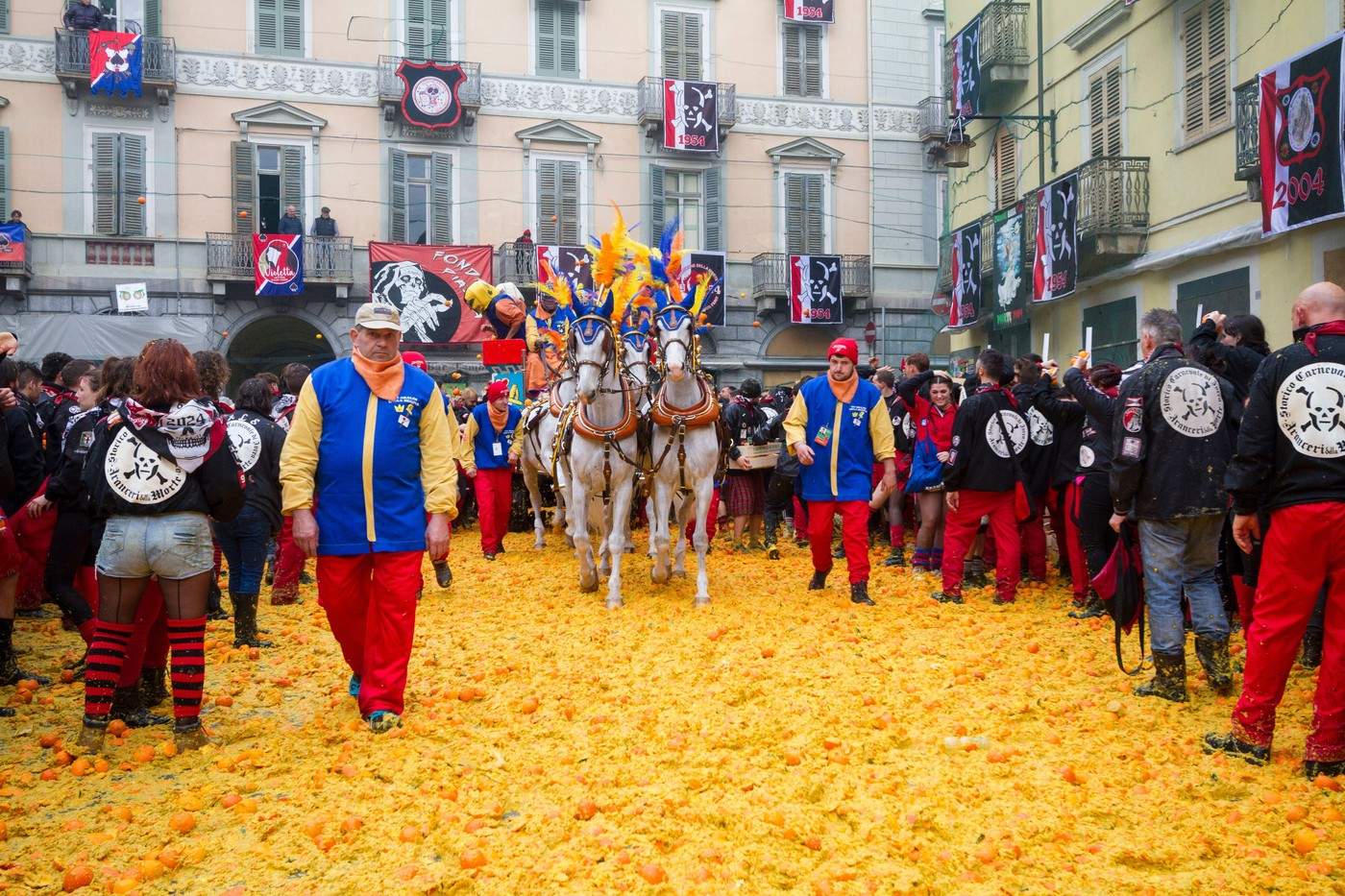 Bătălia Portocalelor în Ivrea.