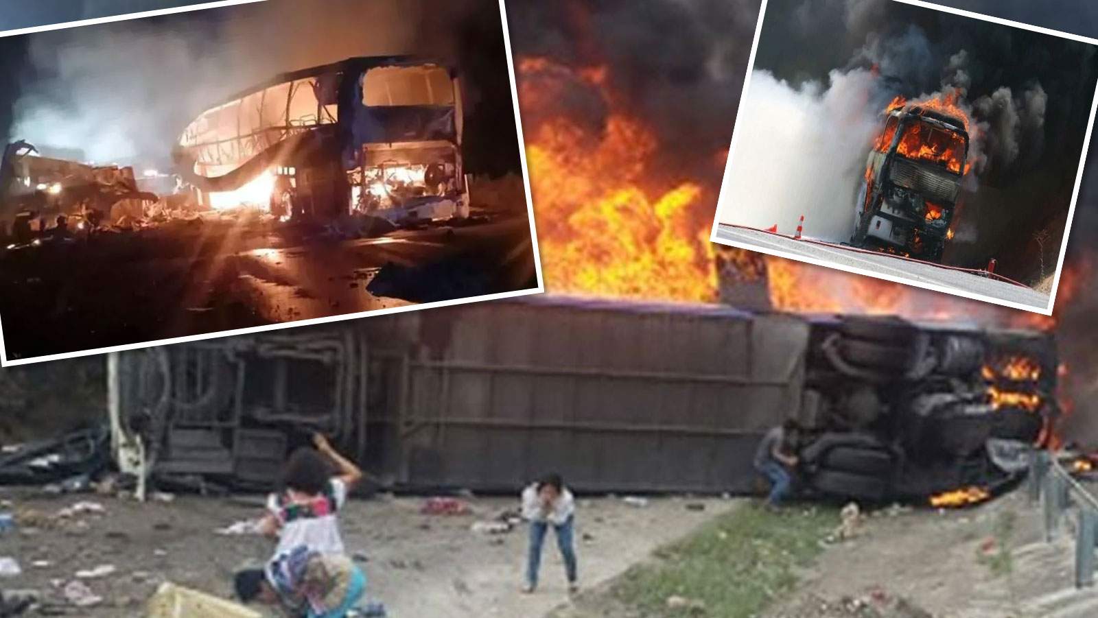 35 de persoane au murit, după ce un autocar a intrat într-un camion! A izbucnit un incendiu uriaș la locul accidentului | VIDEO