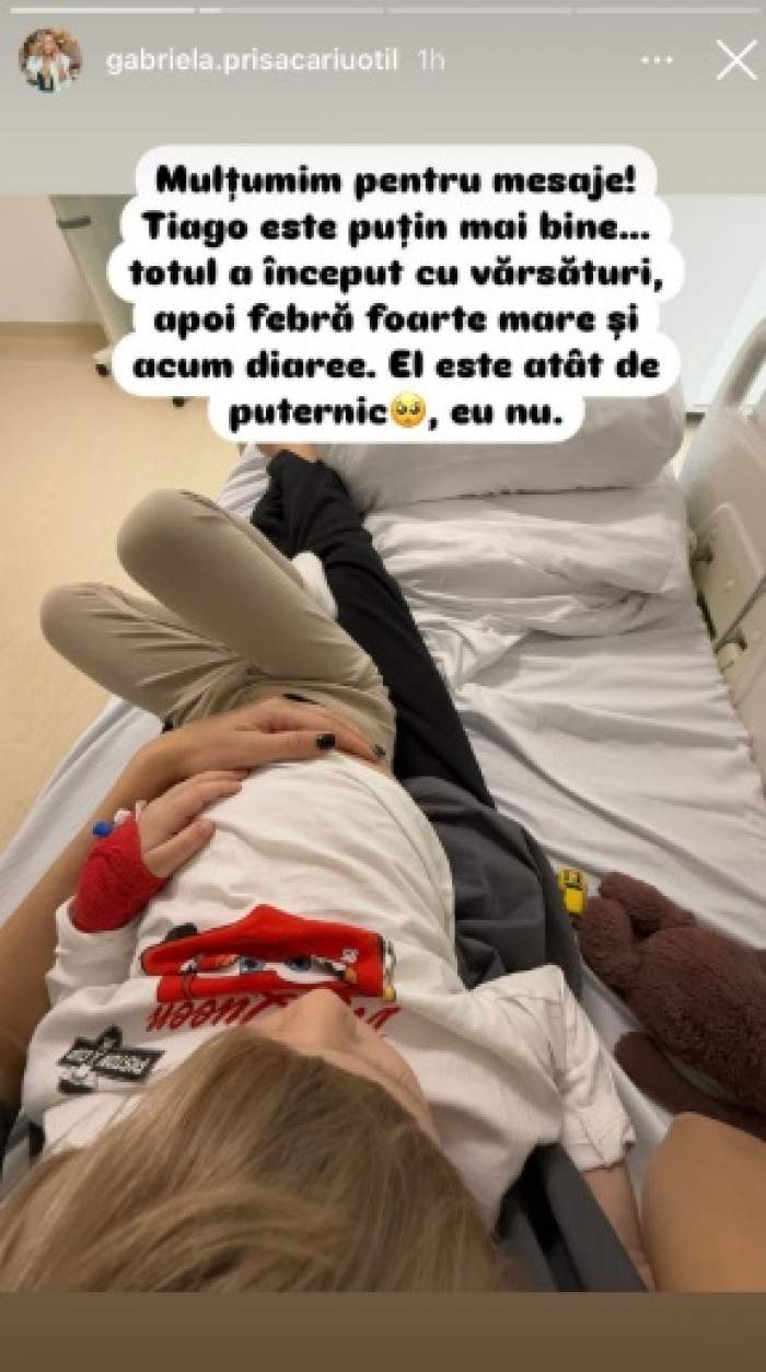 Cum se simte micuțul Gabrielei și al lui Dani Oțil. Tiago a ajuns la spital și a avut nevoie de îngrijiri medicale / FOTO