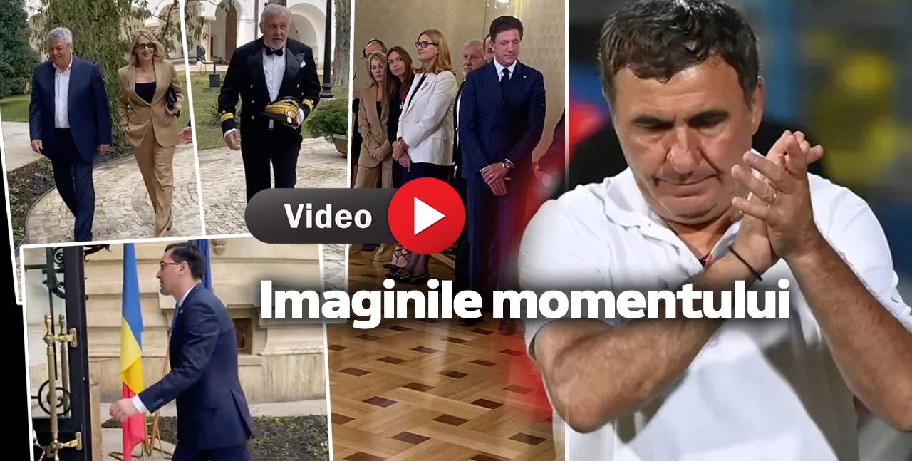 Imagini exclusive de la ceremonia de decorare a lui Gheorghe Hagi cu cea mai înaltă distincție a statului român. Ce invitați de seamă participă / VIDEO