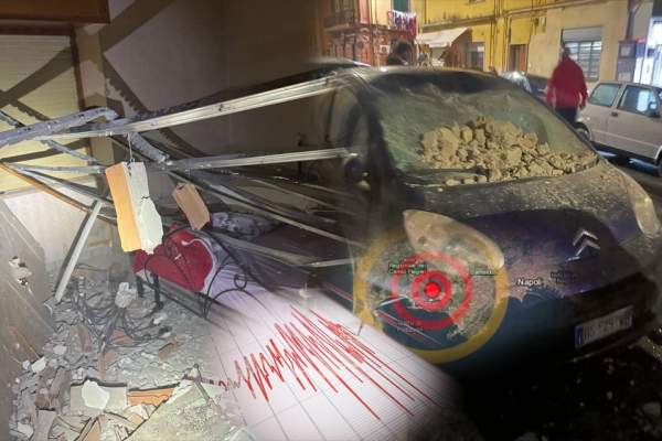 Imagini după cutremurul din Napoli. Orașul a fost zguduit de un seism cu magnitudinea de 4,4 / FOTO