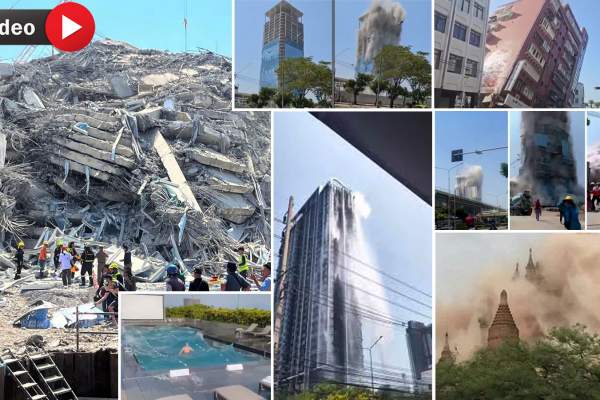 Imagini incredibile din Bangkok în urma cutremurului din Myanmar, de 7.7 grade! / VIDEO