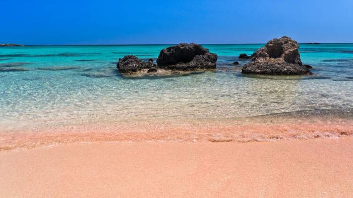 Elafonissi Lagoon, Crete Island, Greece