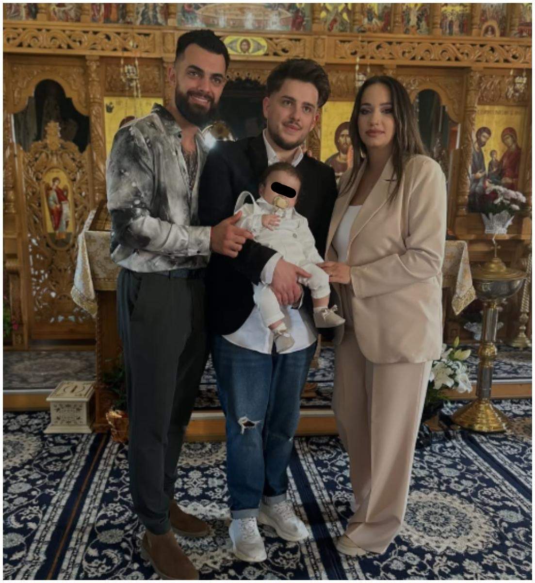 Vlad Bibire și Cătălina de la Mireasa și-au botezat băiețelul. Imagini de la emoționantul eveniment / FOTO