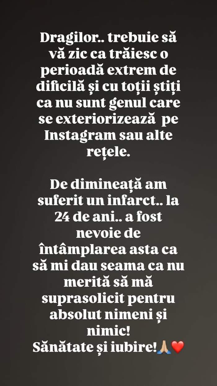 Andrew Barabancea, fiul Ozanei Barabancea, a suferit infarct la 24 de ani