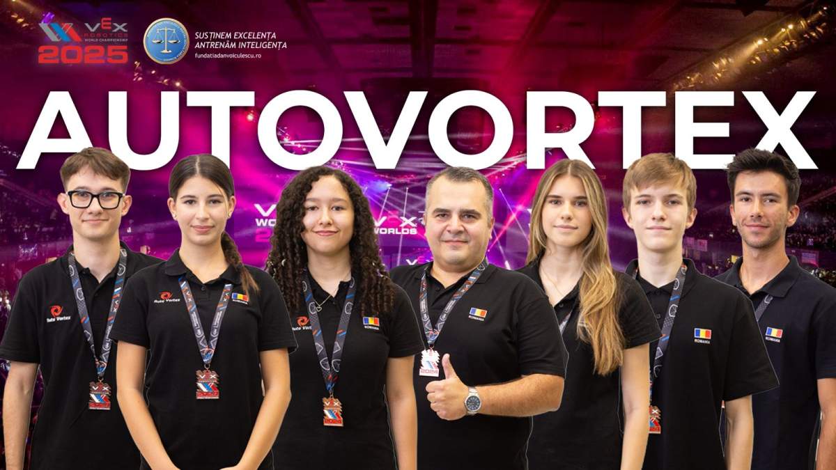 Cum ajungi campion mondial la robotică pornind de la zero. Fundația Dan Voiculescu pentru Dezvoltarea României îi ajută să ajungă la cea mai mare competiție de robotică din lume