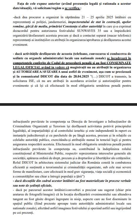 Scandal la malul mării! Un celebru festival, acuzații la adresa DIICOT!