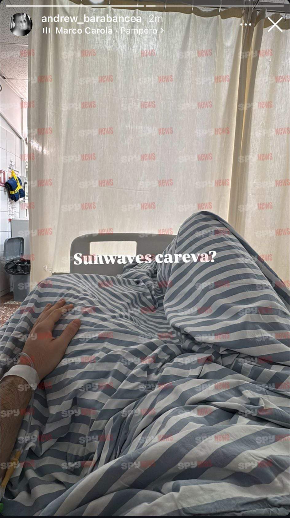 Andrew Barabancea la spital