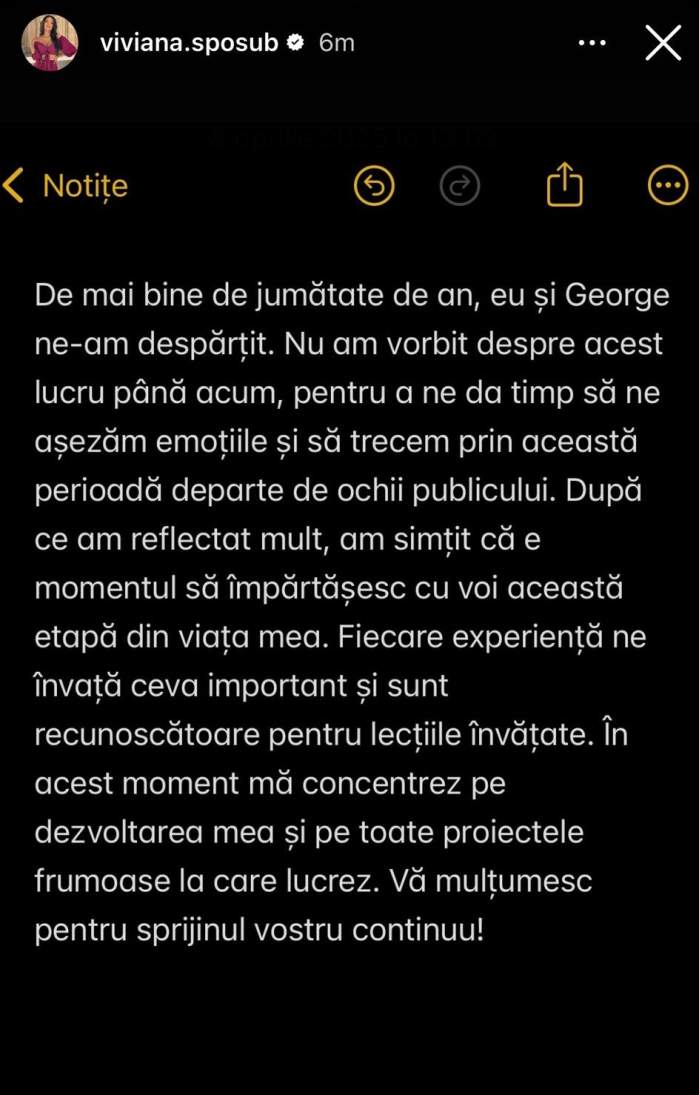George Burcea și Viviana Sposub s-au despărțit! Primele declarații: “Am simțit să împărtășesc”