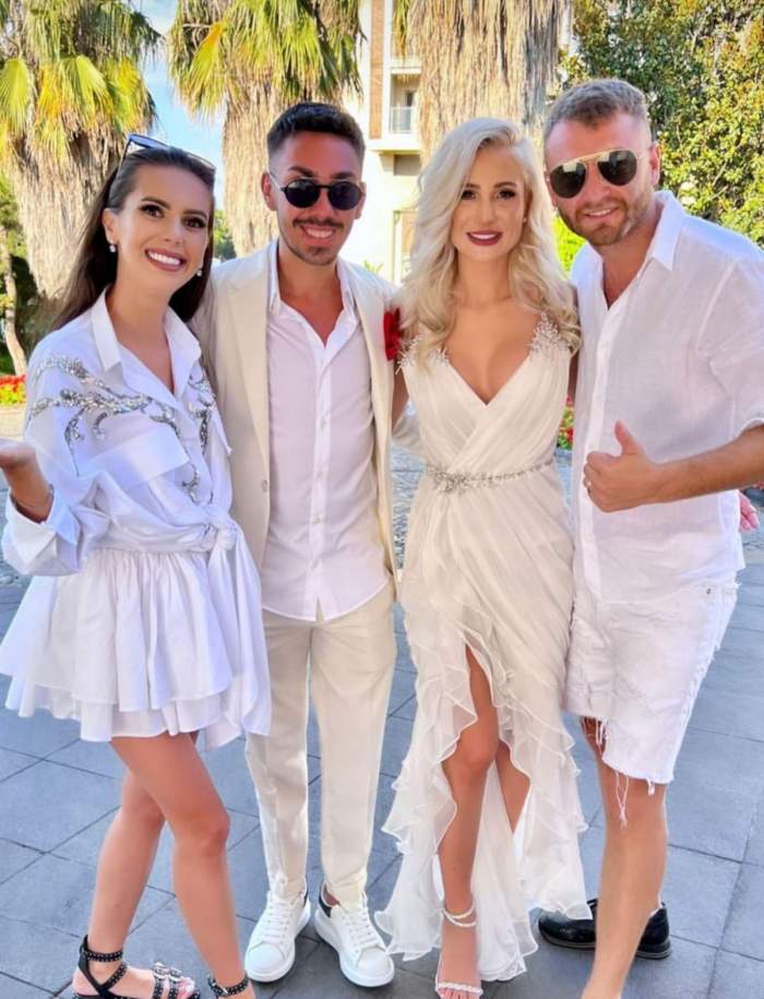 georgiana lobont cu sotul si armin nicoara cu sotia lui